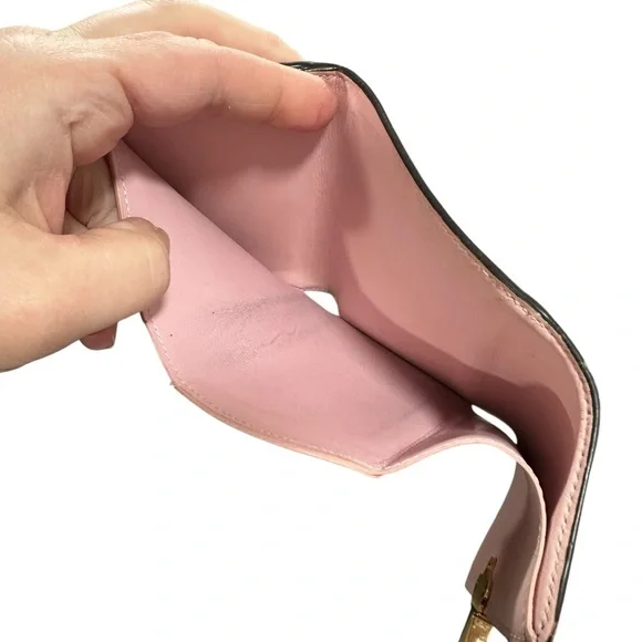 Louis Vuitton Ballerine Pink & Monogram Leather Cherrywood Compact Bifold Wallet - Picture 3 of 15